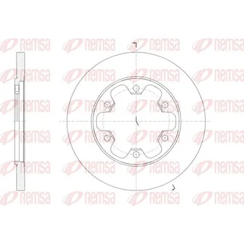 Brzdový kotouč Brzdový kotouč REMSA 61569.00