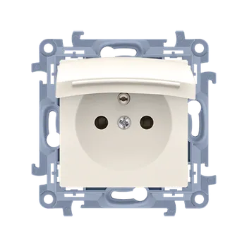 Elektrická zásuvka SIMON CGZ1BCUZ.01/41 jednotná kolíková zásuvka pro verzi IP44 se clonami elektrických kolejí - bez t