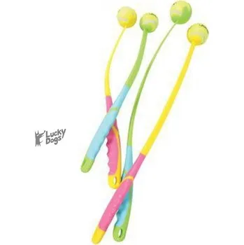 Hračka pro psa Hračka pes SUNSET házeč míčků S 47cm zelená Zolux