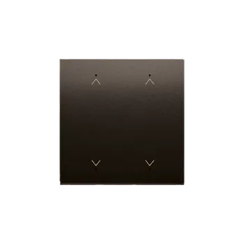 vypínač SIMON DKE12/46 Kryt pro dvojité žaluzie pro spínače a elektronické ovládání hnědá matná, metalizovan