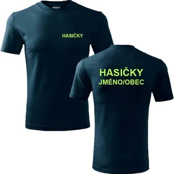 Dámské tričko Triko s potiskem Hasičky se jménem nebo názvem obce Barva: Červená, Velikost: XXXL