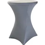 TENTino Elastický ubrus STANDARD na koktejlový bistro stůl 80 cm VÍCE BAREV Barva ubrusu: SVĚTLE ŠEDÁ / SILVER