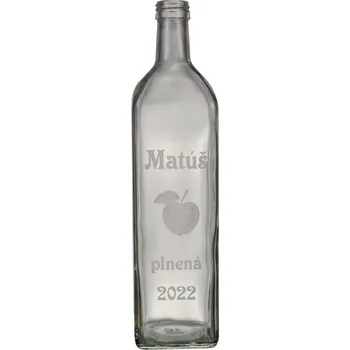 Láhev Láhev Maraska - 1.00 bezbarevná PP 31.5 BG + zákaznícky nápis