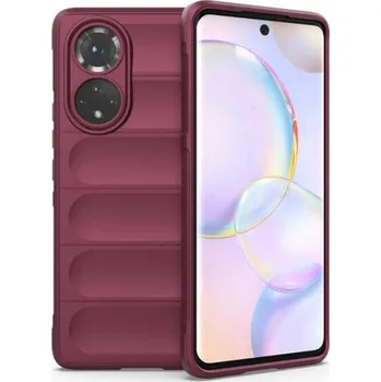 Pouzdro na mobilní telefon Protiskluzový silikonový ochranný kryt pro Honor 90 5G - Vínový