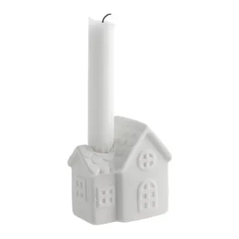 Svícen Storefactory Scandinavia Ljusstaden nr 2 White