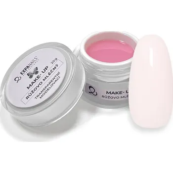 Umělé nehty UV/LED gel Make up - Růžovo mléčný 5 g