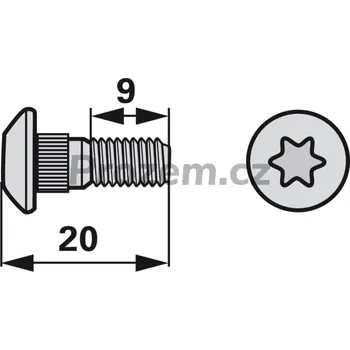 Šroub žabky M6x16 mm pro New Holland, 84429099