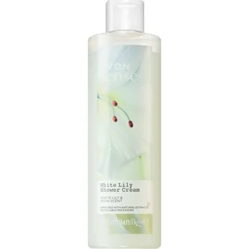 Koupelový olej Avon Senses White Lily & Musk povzbuzující sprchový krém 250 ml