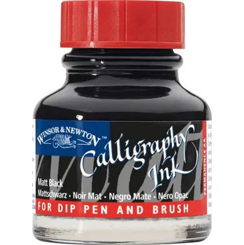 Kaligrafický inkoust WINSOR & NEWTON Calligraphy Ink, 30ml Matt Black