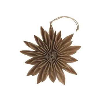 Vánoční dekorace Vánoční papírová hvězda Buared Brown 15 cm