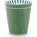 Pip Studio hrnek bez ucha Royal Tiles s čajovým talířkem zelený