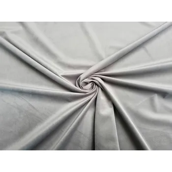 BYTEMA Sametová dekorační látka RIVIERA SV. ŠEDÁ světle šedá 91