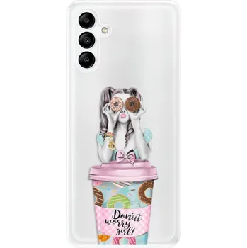 Pouzdro na mobilní telefon Odolné silikonové pouzdro iSaprio - Donut Worry - Samsung Galaxy A04s
