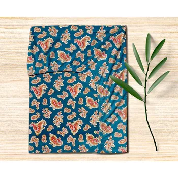 Povlečení Ervi FLANELOVÉ bavlněné povlečení - Abstrakce zelená-béžová