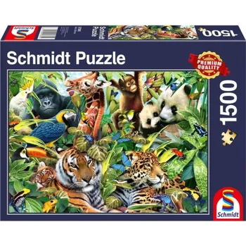 Hračka Puzzle Kunterbunte Tierwelt