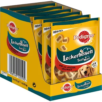 Pamlsek pro psa Pedigree Leckerbissen řezy s hovězím masem 6x155g