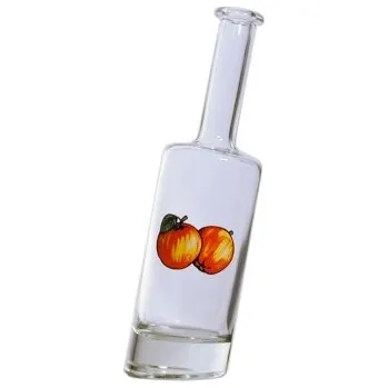 Láhev Bounty - 0.50 bezbarevná + obtisk jablka 2 červeno žluté