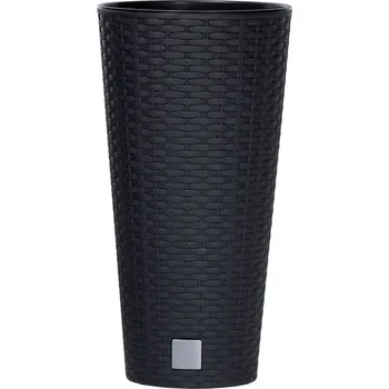 Prosperplast Květináč RATO TUBUS s vkladem 20 cm - barva: antracit