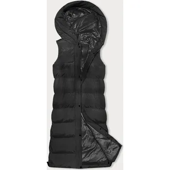 Dámská vesta Hrubší černá dámská vesta (23-008) odstíny černé S (36)