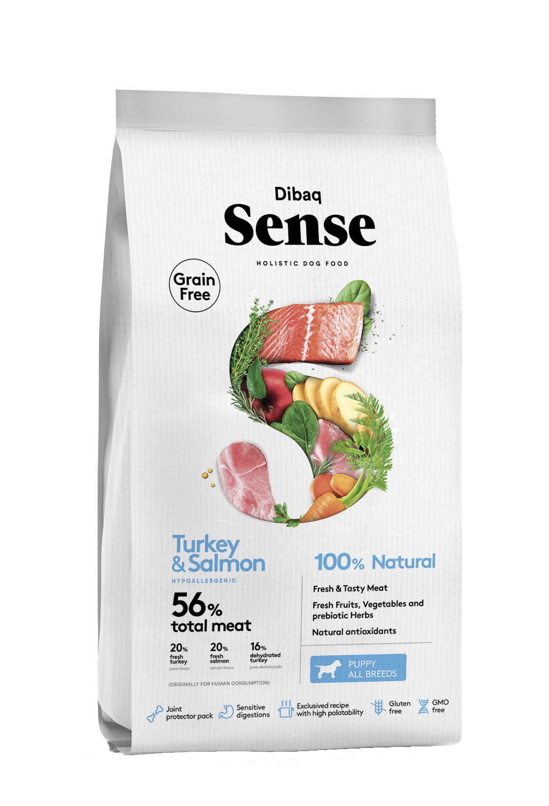 DIBAQ SENSE Grain Free Salmon&Turkey Puppy 12 kg