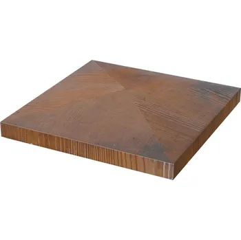 Příslušenství pro plot Betonová plotová hlavice GARDELOT® reliéf dřevo Hlavice 39/39/7 dřevo bez