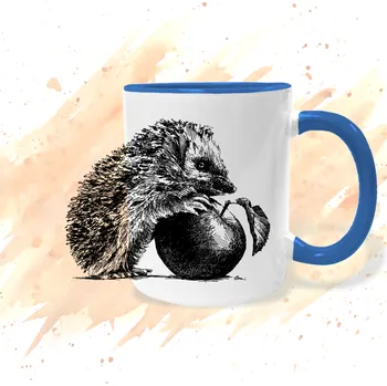 Hrnek - Ježek Barva: Modrá