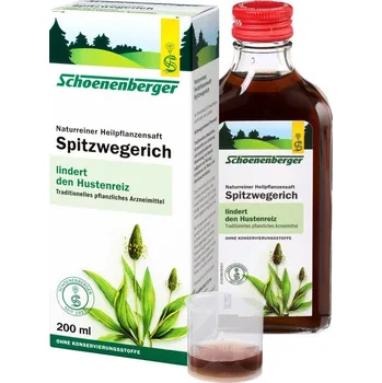 Přírodní produkt Bio čerstvá rostlinná šťáva Schoenenberger - Jitrocel 200 ml