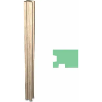 Plotový sloupek Betonový sloupek rohový: reliéf DŘEVO PLT 15/16/230 SRO D nat