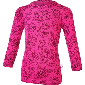 Little Angel Tričko smyk DR TISK Outlast® - růžová pivoňky Velikost oblečení: 92