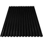 BRAVO vlnitý plech S18 - RAL 9005 černá 0,5x1102x3000 mm
