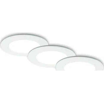 BRILONER CCT LED vestavná svítidla sada, pr.9,2 cm, 3x LED, 4,8 W, 450 lm, bílé IP44 BRI 7034-036