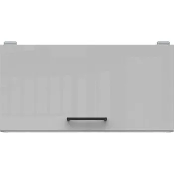 Kuchyňská skříňka Junona Line Tafla skříňka GO/60/30, bílá/světle šedý lesk