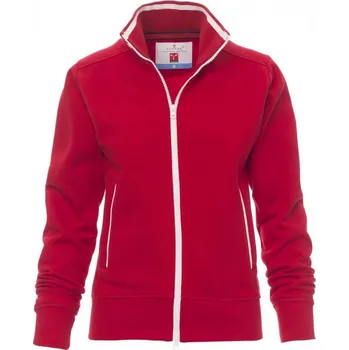 pracovní mikina Dámská mikina Payper MELBOURNE Barva: Červená/ Bílá, Velikost: 2XL