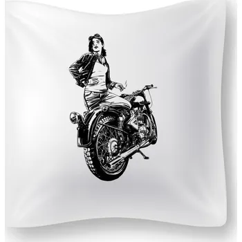 Dekorativní polštářek Polštářek - Žena v sedle