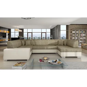 Obývací pokoj ImportWorld Rohová rozkládací sedací souprava Axelle - Berlin 03 / Soft 33 (barva potahu) - pravá