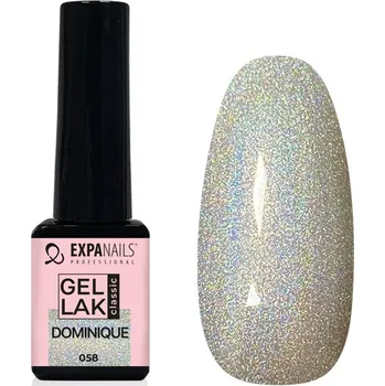 Lak na nehty UV/LED Gel lak - Dominique holographic 5 ml