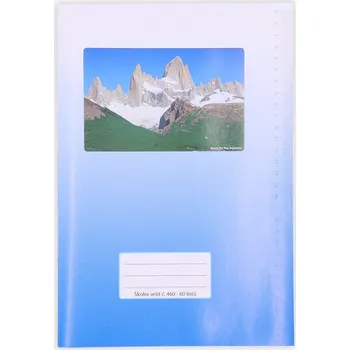 Sešit Vikpap group Sešit A4 460 60 listů čistý příroda/modrý