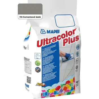 Průmyslové lepidlo Mapei ULTRACOLOR PLUS 113 ŠEDÝ Hydrofobní spárovací tmel 5KG 6011345AU