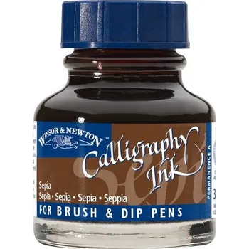 Kaligrafický inkoust WINSOR & NEWTON Calligraphy Ink, 30ml Sepia