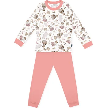 Dívčí pyžamo DARRÉ Dětské pyžamo Retro medvěd - meruňková Velikost: 110