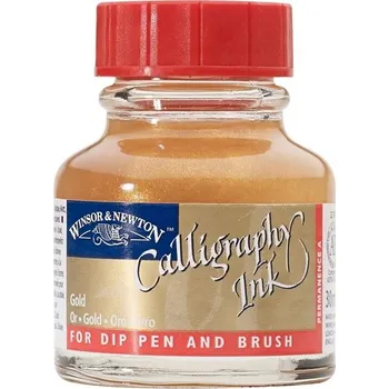 Kaligrafický inkoust WINSOR & NEWTON Calligraphy Ink, 30ml Gold