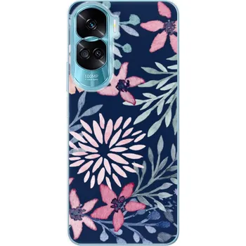 Pouzdro na mobilní telefon Odolné silikonové pouzdro iSaprio - Leaves on Blue - Honor 90 Lite 5G