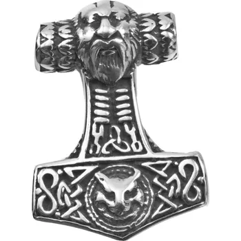 Přívěsek River Šperky. Přívěsek ocel. 990220133 - mytologický symbol z chirurgické oceli, Thorovo kladivo.