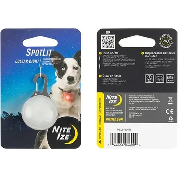 Obojek pro psa Nite Ize Světýlko nejen na obojek Spotlit Barva: Červená
