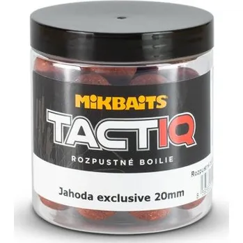 Boilies Mikbaits TactiQ Rozpustné Boilie - Jahoda Exclusive - 20mm/250ml