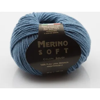 Příze Příze Rial Filati Merino Soft modrošedá