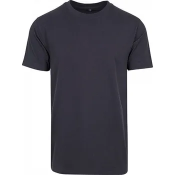 Build Your Brand Pevné úzké dlouhé triko s kulatým lemem 200g/m Barva: modrá námořní, Velikost: XS BY004