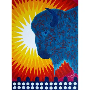 Balící papír Pita Omini art | přáníčko Stále jsme spojeni s národem bizonů 0000856