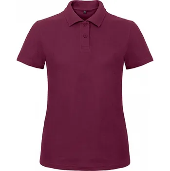 Dámské tričko B&C Základní dámská piké polokošile BC 180 g/m Barva: Červená vínová, Velikost: M BCPWI11