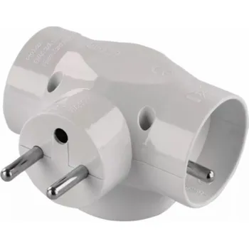 Stavebniny EMOS Zásuvka rozbočovacia 3x guľatá